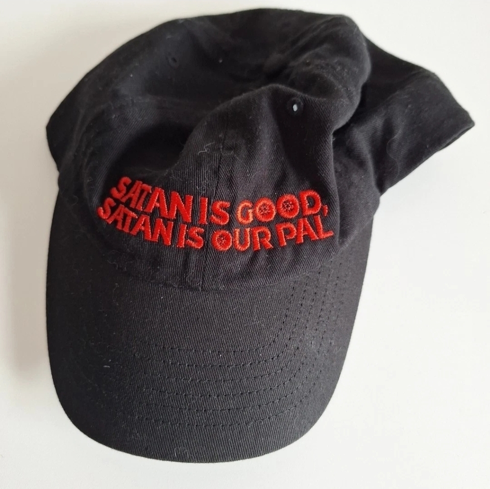 THE BURBS movie - "Satan Is Good Satan Is Our Pal" - Adult Baseball Cap Hat RARE